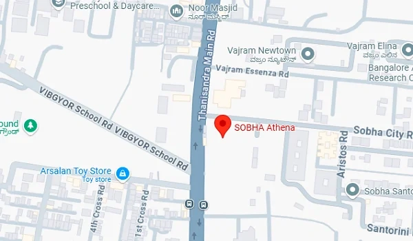 Featured Image of Sobha Athena Address Map