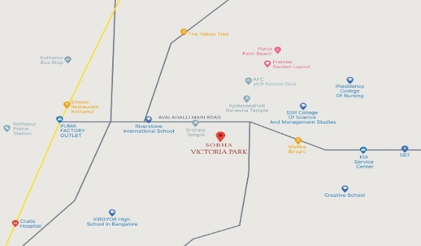 Featured Image of Sobha Victoria Park – Apartments Address Address Map